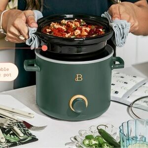 Beautiful 2 Qt Manual Slow Cooker, Thyme Green
